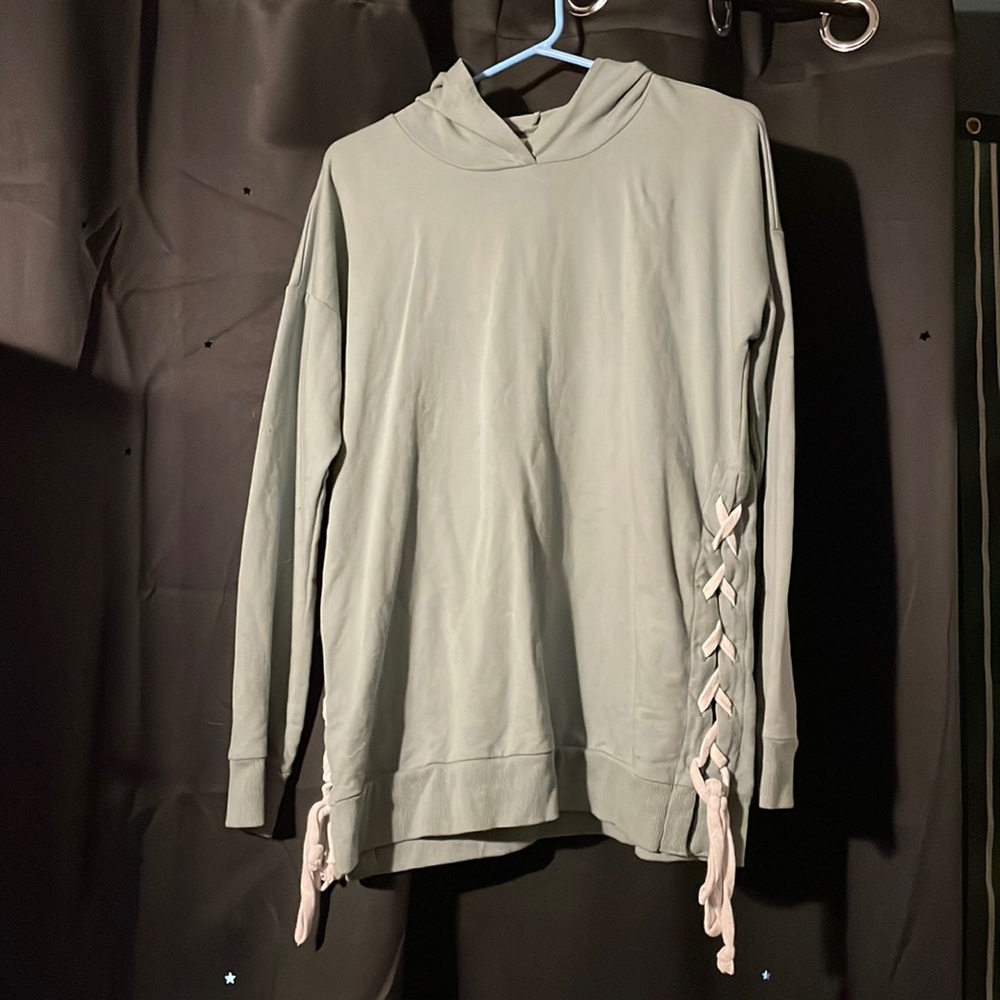 Light green hoodie